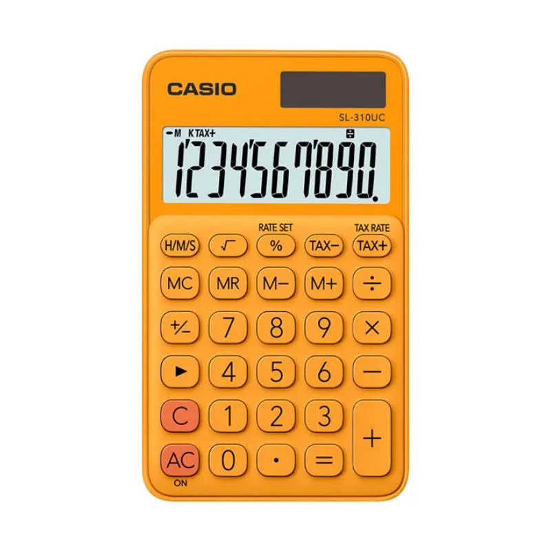 casio calculator sl 310uc orange