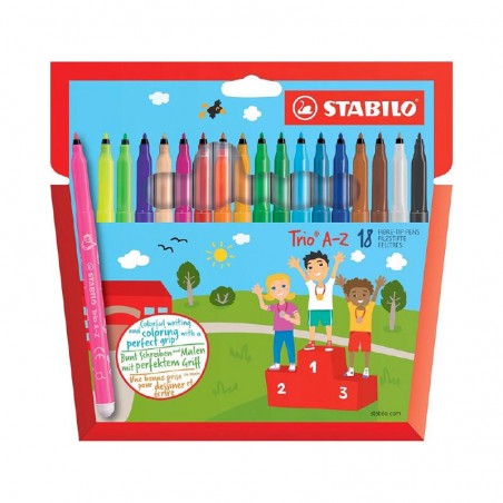 pochette-de-18-feutres-trio-az-stabilo